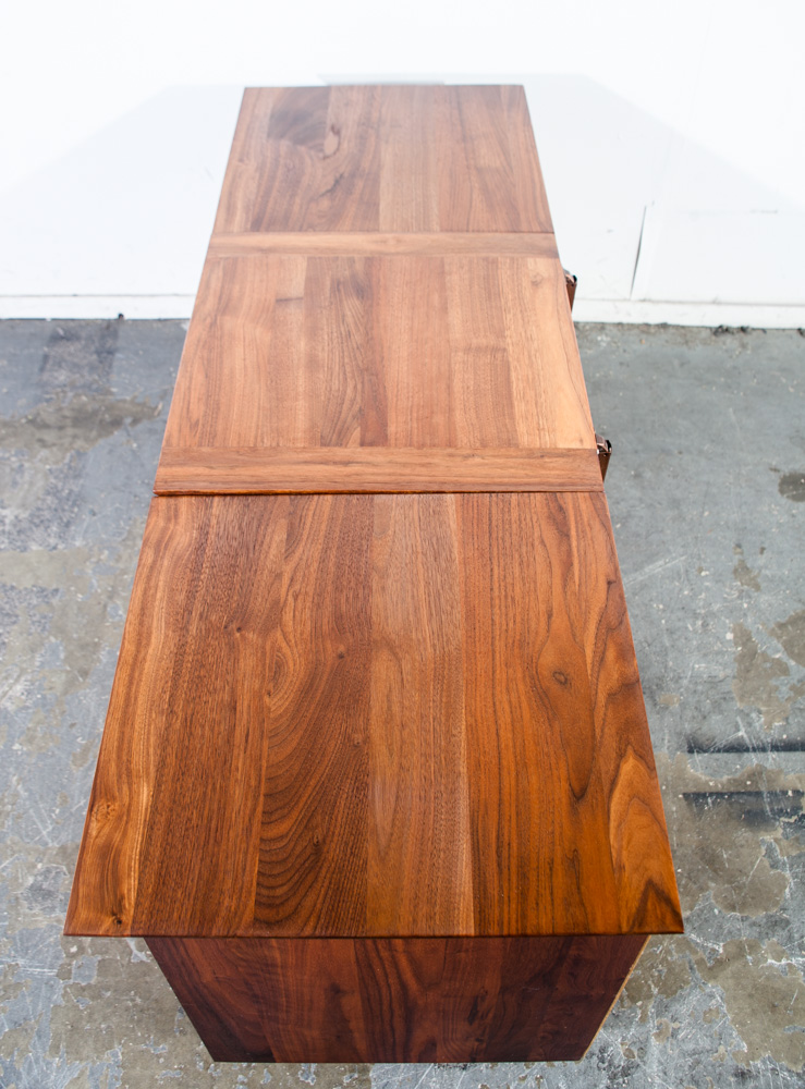 Mid Century Modern Credenza Stereo Console Cabinet Audio Ace Hi Prelude Vintage Danish Hifi Solid Wood Walnut - Image 9