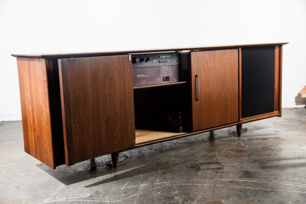 Mid Century Modern Stereo Console Credenza Prelude Ace Hi Radio Record Player M Home Audio Hifi Technics Hafler Eumig Custom - Image 4