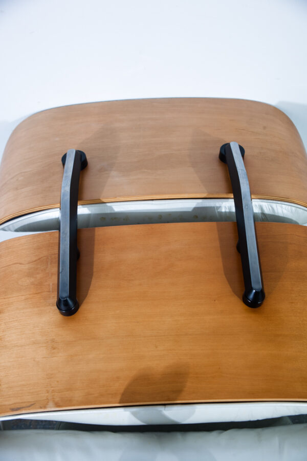 Mid Century Modern Lounge Chair Eames Herman Miller White 670 671 Authentic Mcm Leather Vintage Ottoman - Image 9