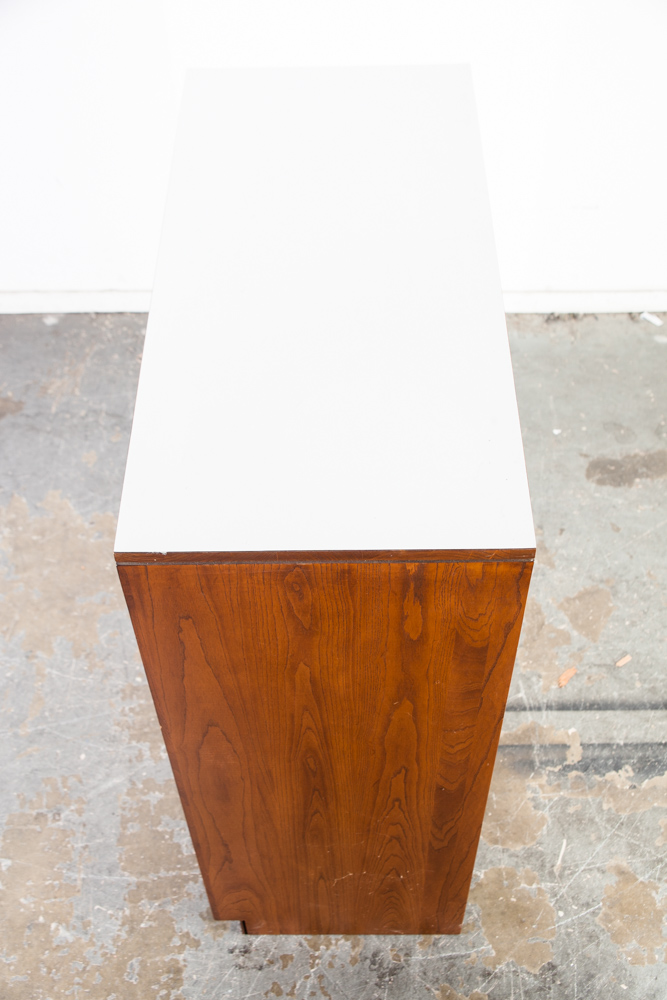 Mid Century Modern Dresser Higboy Set Paul Mccobb Woodland of California Solid Walnut Vintage Mcm Tall Tallboy Pair Two - Image 5