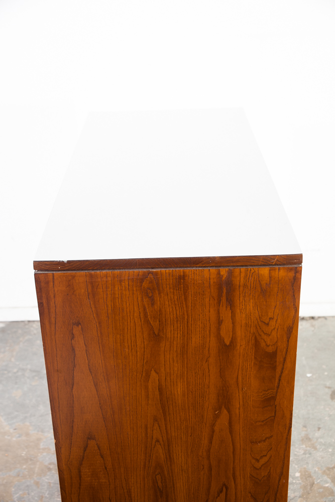 Mid Century Modern Dresser Higboy Set Paul Mccobb Woodland of California Solid Walnut Vintage Mcm Tall Tallboy Pair Two - Image 12