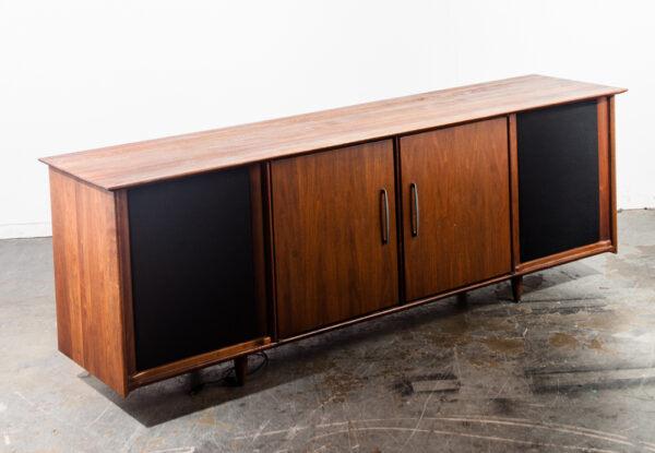 Mid Century Modern Stereo Console Credenza Prelude Ace Hi Radio Record Player M Home Audio Hifi Technics Hafler Eumig Custom - Image 2
