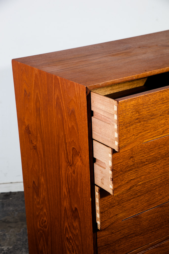 Mid Century Danish Modern Dresser Highboy Tall Arne Wahl Iversen VM Teak Denmark - Image 10