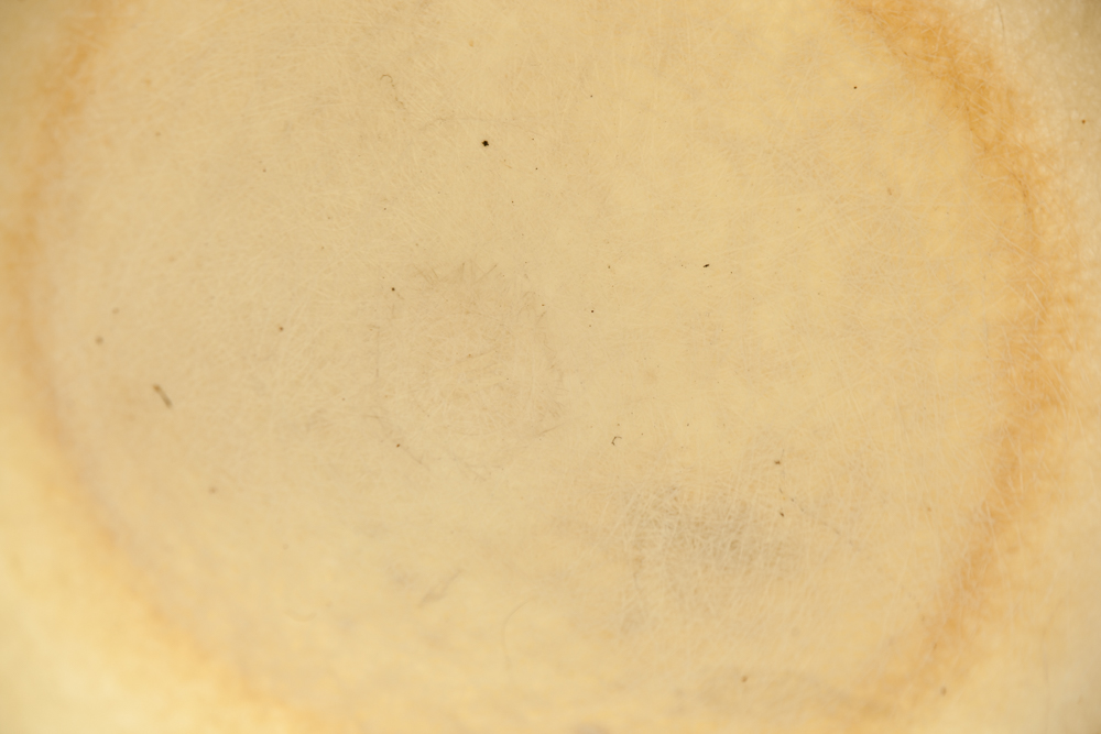 Mid Century Modern Planter Kimball Bullet Round Atomic Plant Stand Cream White Egg shell Metal Indoor Outdoor - Image 4