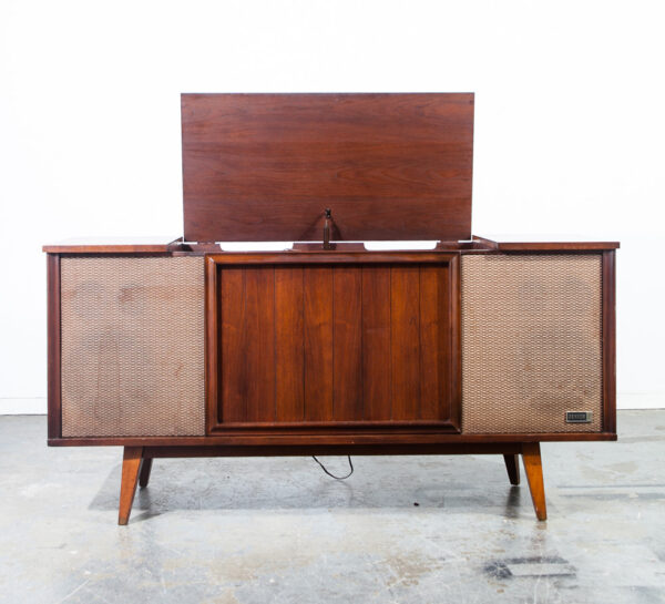 Mid Century Modern Stereo Console Record Player Hifi Radio Zenith Restored Mcm Serviced Restored Hifi Tube Amplifier Walnut