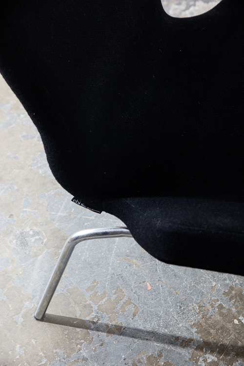 Mid Century Modern Lounge Chairs Black Swedish CBI Björn Dahlström Pair Two Black Metal - Image 8