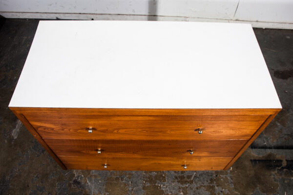 Mid Century Modern Dresser Chest Drawers Solid Wood Woodland Paul Mccobb White Small - Image 3