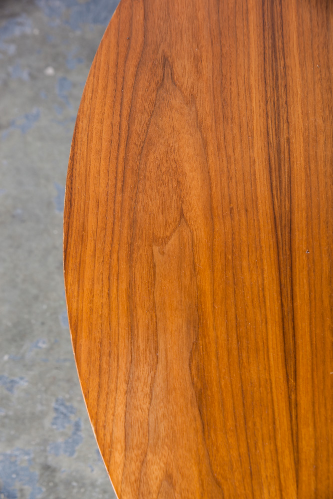 Mid century modern Dining Table Greta Grossman Glenn of California Walnut Round - Image 4