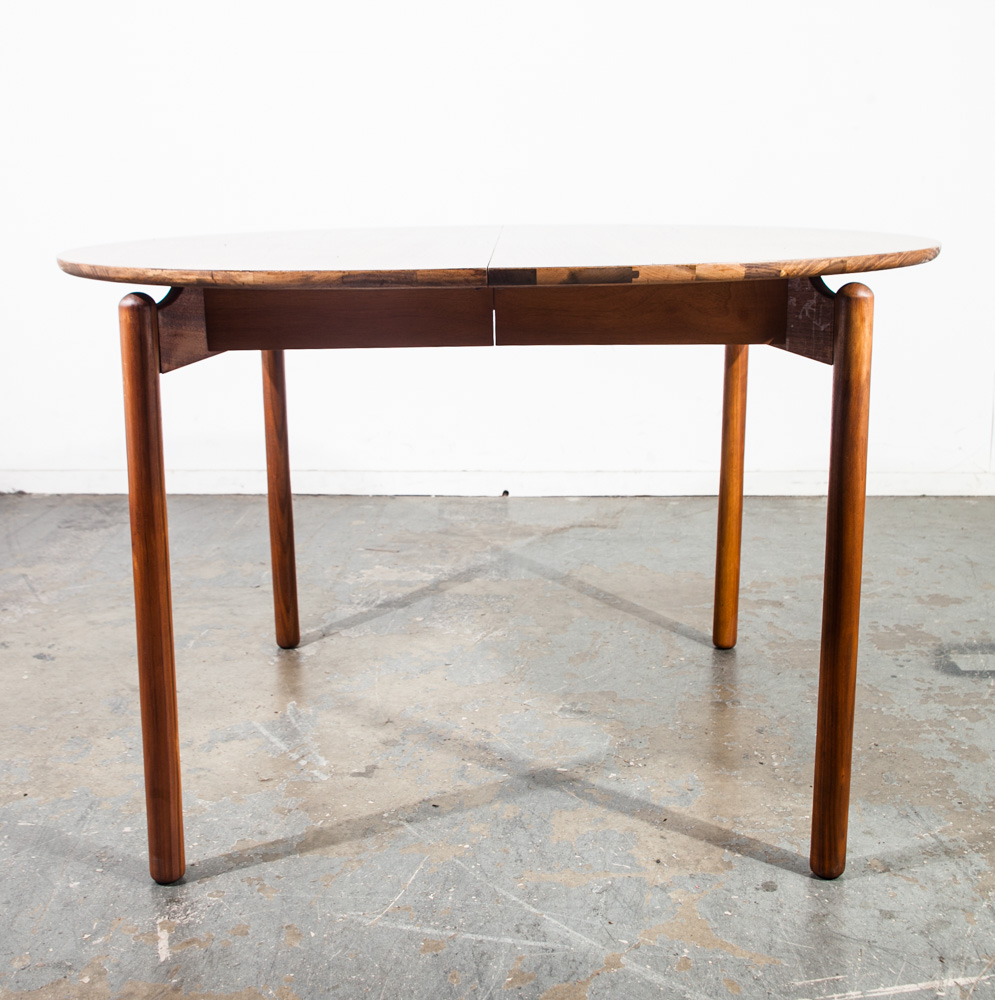 Mid century modern Dining Table Greta Grossman Glenn of California Walnut Round - Image 5