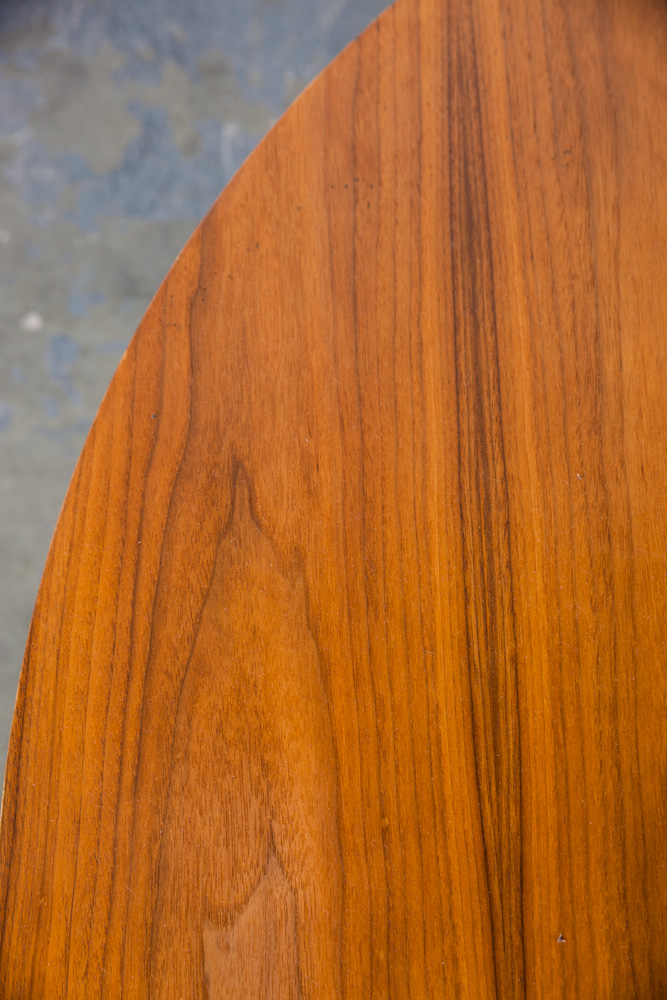 Mid century modern Dining Table Greta Grossman Glenn of California Walnut Round - Image 6