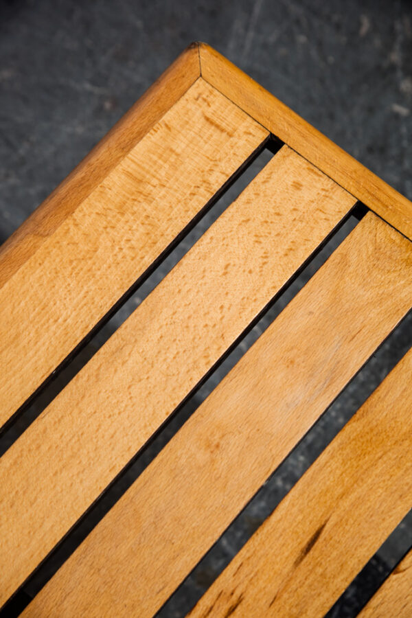 Mid Century Modern Slat Bench Coffee Table Adrian Pearsall Milo Baughman Vintage Light Wood Blonde - Image 10