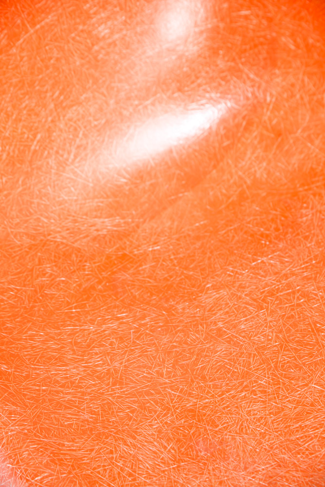 Mid Century Modern Side Chair Fiberglass Shell Orange Red Herman Miller Ray Charles Eames M Vintage H Base Dining - Image 5