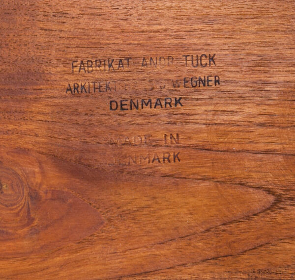 Mid Century Danish Modern Nesting Tables Hans Wegner Andreas Tuck Teak Oak Wood 3 Set Denmark Mobler Vintage - Image 6
