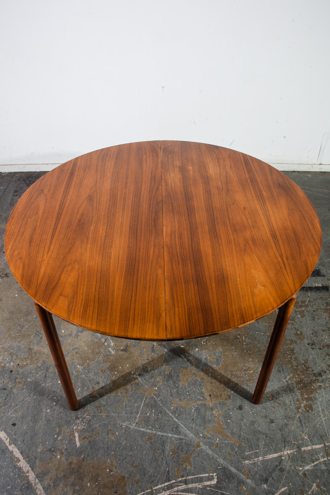 Mid century modern Dining Table Greta Grossman Glenn of California Walnut Round - Image 3