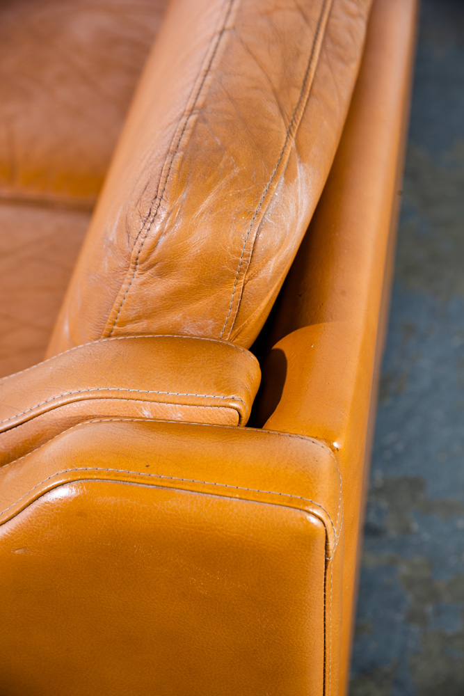 Mid Century Danish Modern Sofa Couch Borge Mogensen Caramel Tan 3 Seater Vintage Fredericia 2213 Cognac Denmark - Image 11