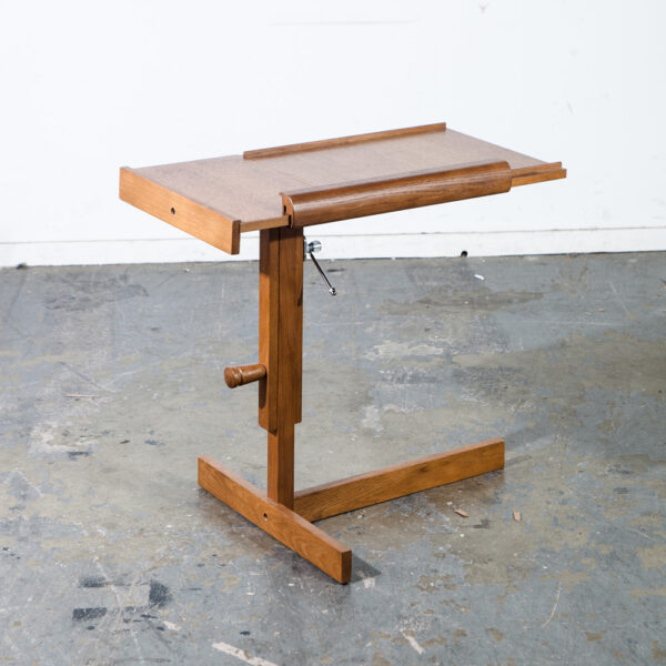 Mid Century Danish Modern Writing Desk Adjustable Solid Oak Denmark Drafting Table Levenger