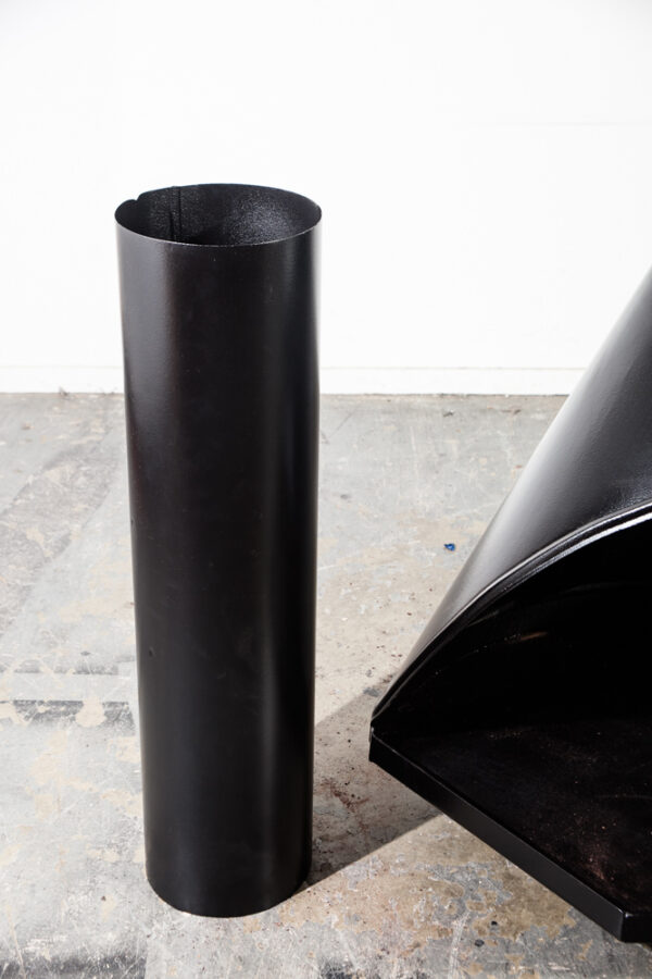 Mid Century Modern Fireplace Freestanding Preway Malm Black Restored Fire Pit Powder Coated Indoor Outdoor - Image 7