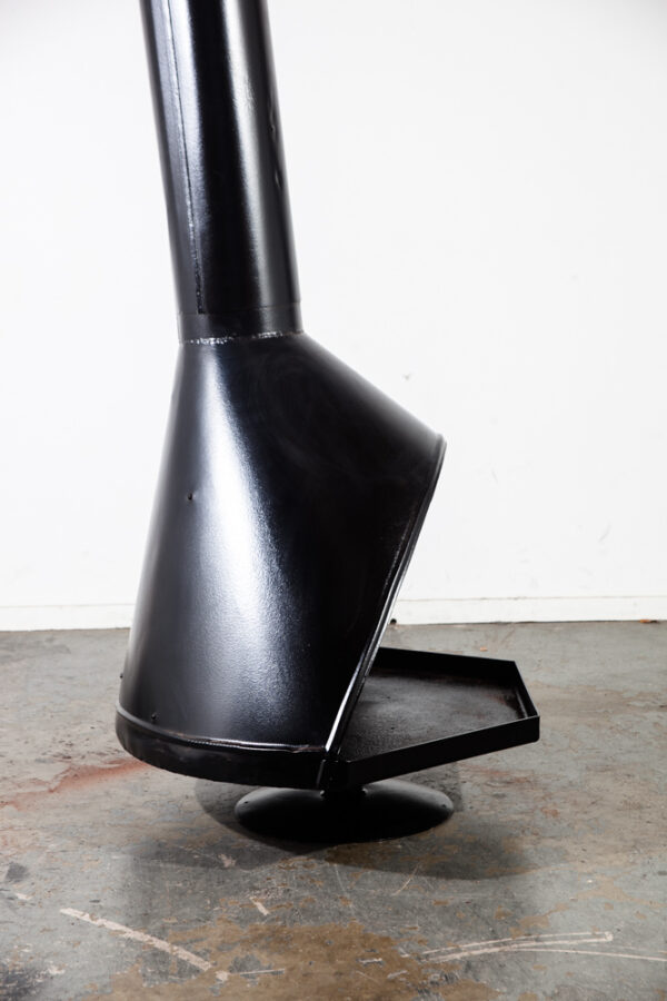 Mid Century Modern Fireplace Freestanding Preway Malm Black Restored Fire Pit Powder Coated Indoor Outdoor - Image 10