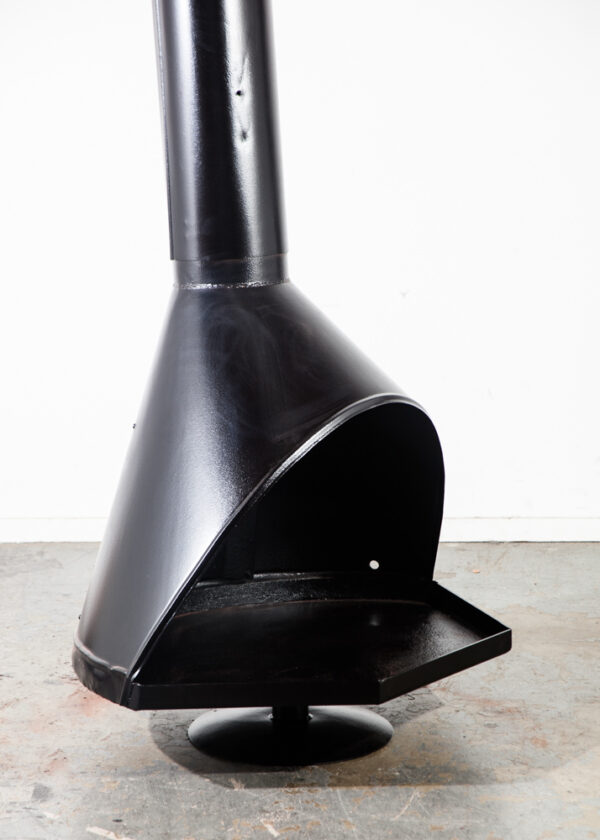 Mid Century Modern Fireplace Freestanding Preway Malm Black Restored Fire Pit Powder Coated Indoor Outdoor - Image 8