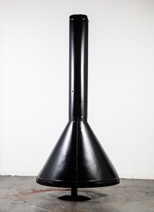 Mid Century Modern Fireplace Freestanding Preway Malm Black Restored Fire Pit Powder Coated Indoor Outdoor - Image 4