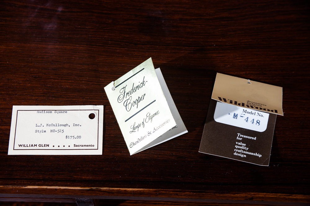 Mid Century Modern Table Lamp Set Ceramic Frederick Cooper Pair Round Shades Vintage Light Lighting Floor - Image 7