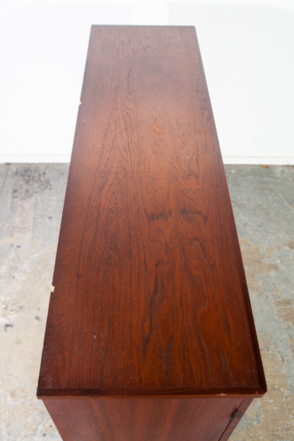 Mid Century Danish Modern Cabinet Credenza Teak Simple Minimalist Vintage Wood Denmark Design Oak Solid Wood - Image 9