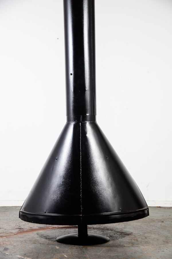 Mid Century Modern Fireplace Freestanding Preway Malm Black Restored Fire Pit Powder Coated Indoor Outdoor - Image 12