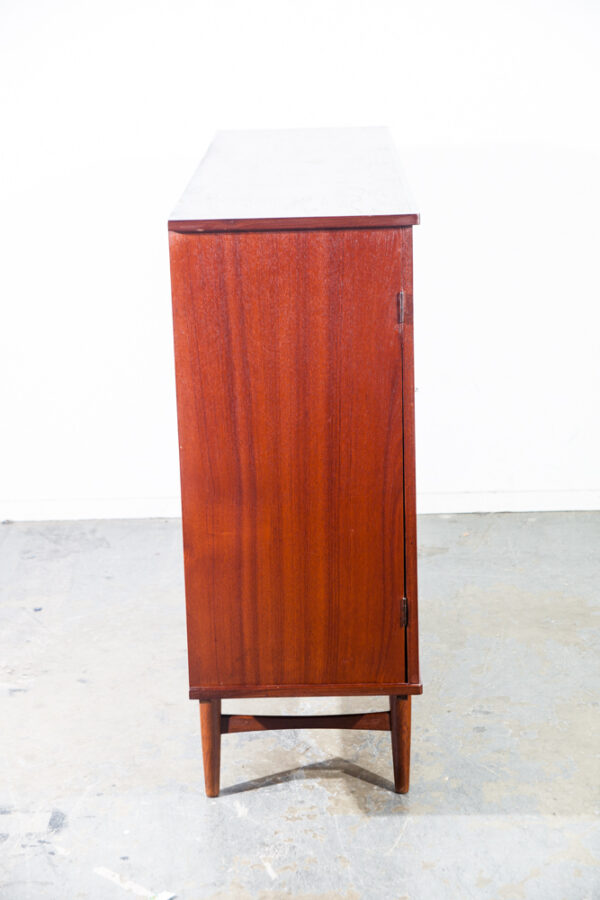 Mid Century Danish Modern Cabinet Credenza Teak Simple Minimalist Vintage Wood Denmark Design Oak Solid Wood - Image 4