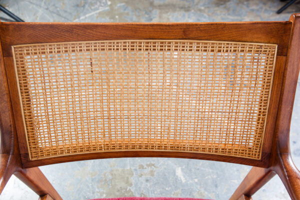 Mid Century Danish Modern Lounge Chair Arm Dux Folke Ohlsson Red Mohair Vintage Sweden Swedish - Image 11