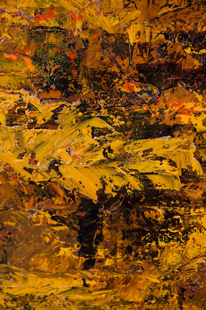 Mid Century Modern Oil Painting Bob Pepper Art Trees Abstract Expressionism Impressionist Original Signed Forest - Image 8