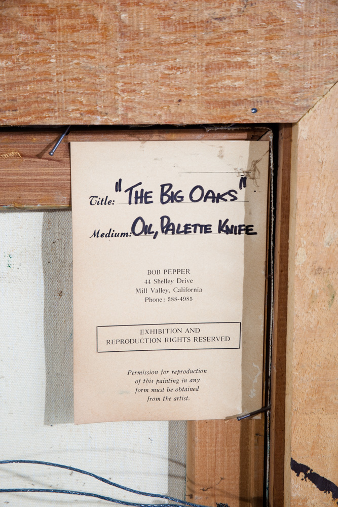 Mid Century Modern Oil Painting Bob Pepper Art Trees Abstract Expressionism Impressionist Original Signed Forest - Image 11