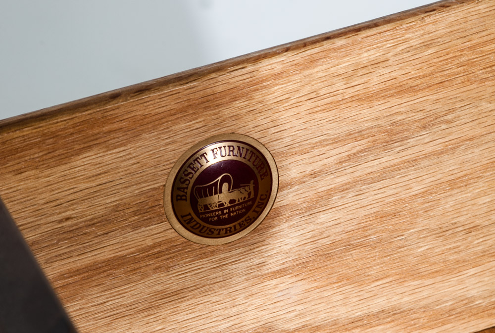 Mid Century Modern Credenza Dresser Cherry Wide Low Bassett Vintage Sideboard Nm Diamond Front - Image 11