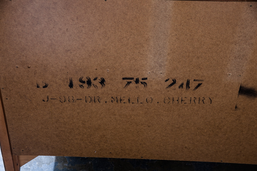 Mid Century Modern Credenza Dresser Cherry Wide Low Bassett Vintage Sideboard Nm Diamond Front - Image 12