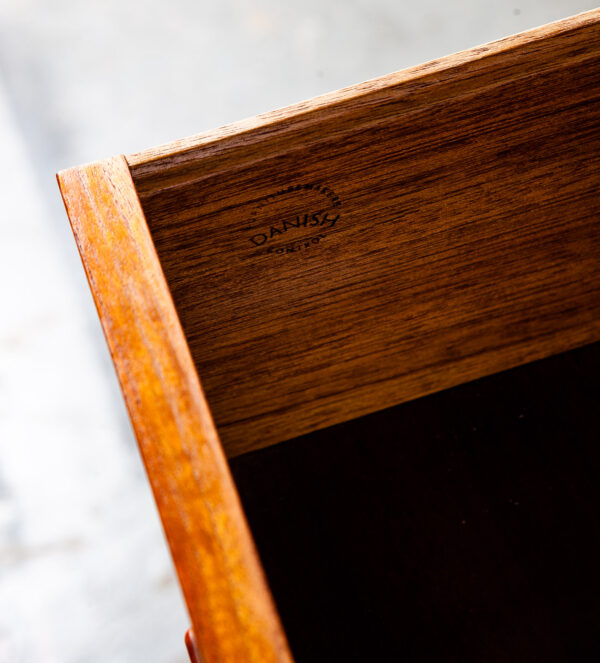Mid Century Danish Modern Chest Drawers Dresser Teak Arne Wahl Iversen Denmark 3 Compact Small - Image 10