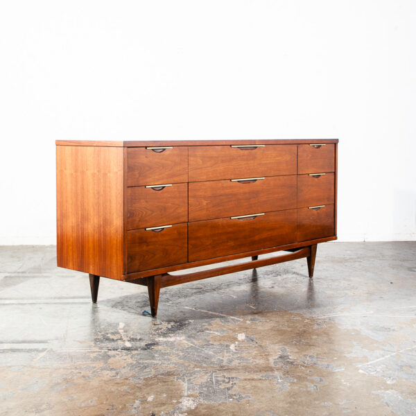 Mid Century Modern Dresser Credenza Kent Coffey Tableau 9 Drawer Vintage Danish - Image 3