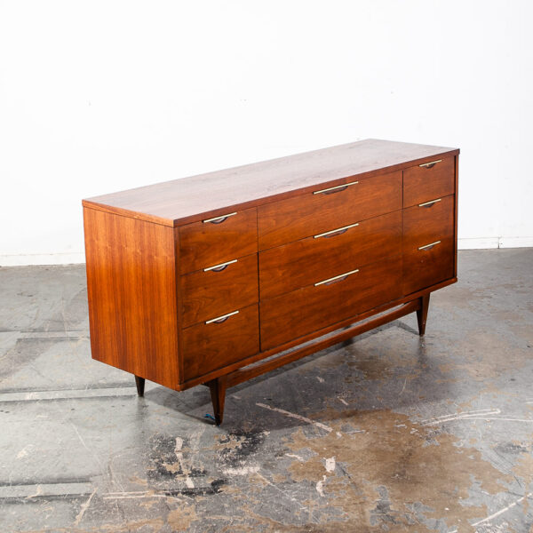 Mid Century Modern Dresser Credenza Kent Coffey Tableau 9 Drawer Vintage Danish