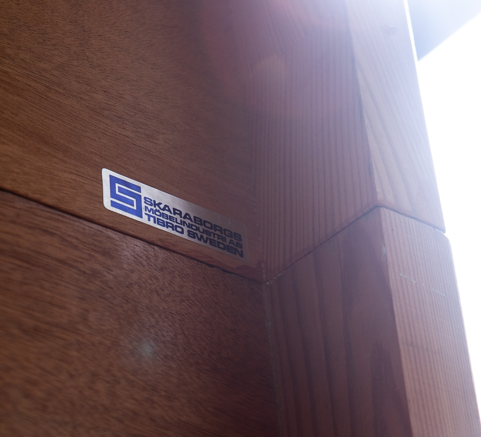 Mid Century Danish Modern Dining Table Teak Skaraborgs Sweden Extension Leaf x2 Large 100 In. - Image 11