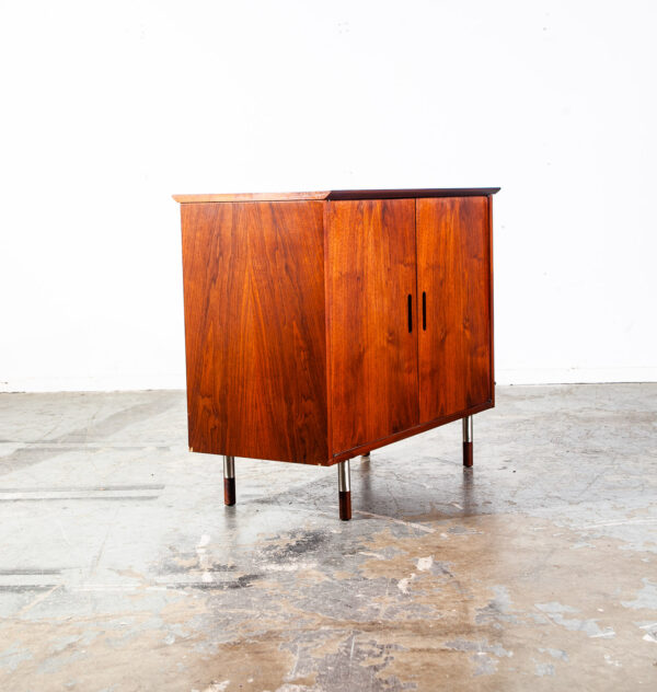 Mid Century Danish Modern Credenza Media Cabinet Arne Vodder Sibast Teak Hutch - Image 4
