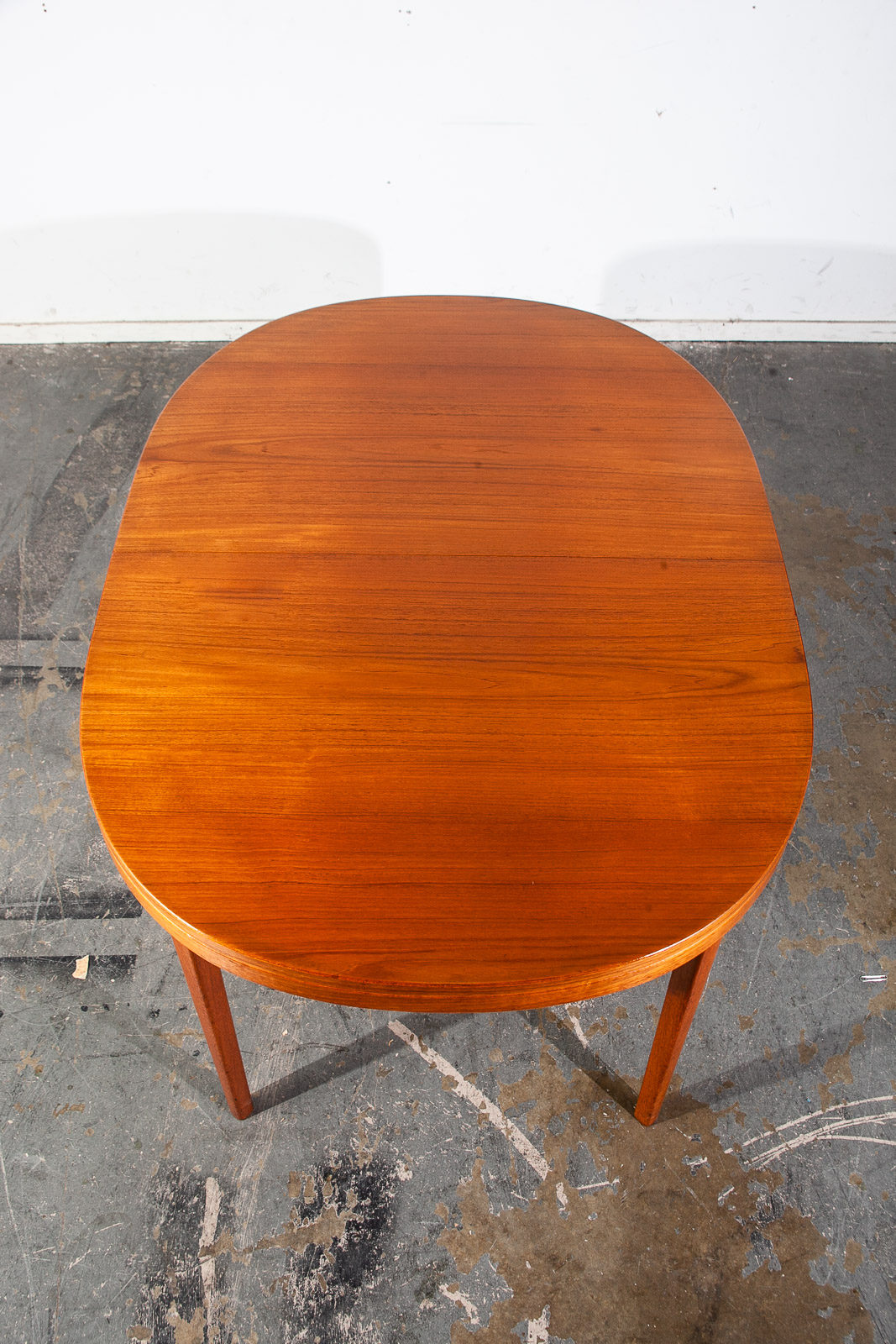 Mid Century Danish Modern Dining Table Teak Skaraborgs Sweden Extension Leaf x2 Large 100 In. - Image 3