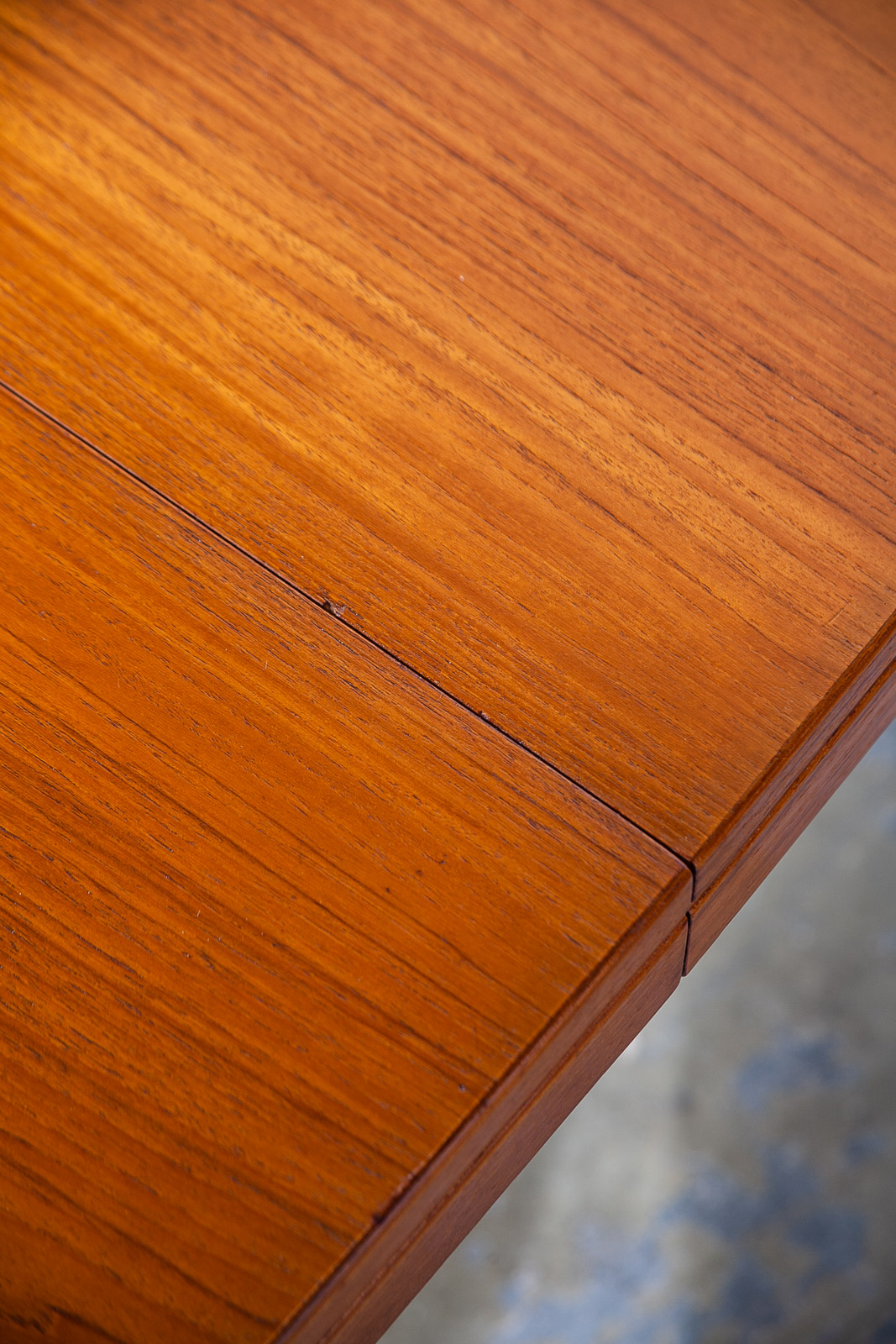 Mid Century Danish Modern Dining Table Teak Skaraborgs Sweden Extension Leaf x2 Large 100 In. - Image 8