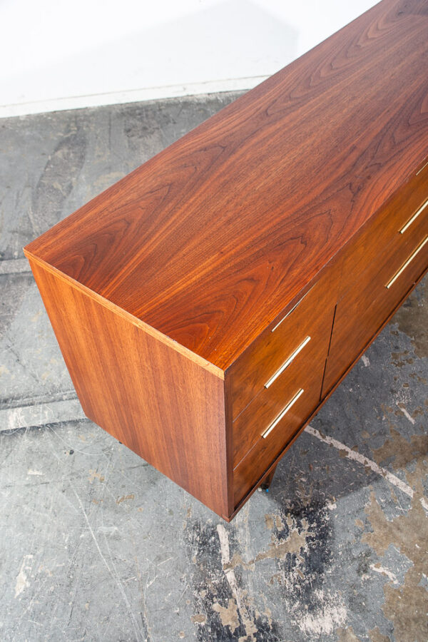 Mid Century Modern Dresser Credenza Kent Coffey Tableau 9 Drawer Vintage Danish - Image 7