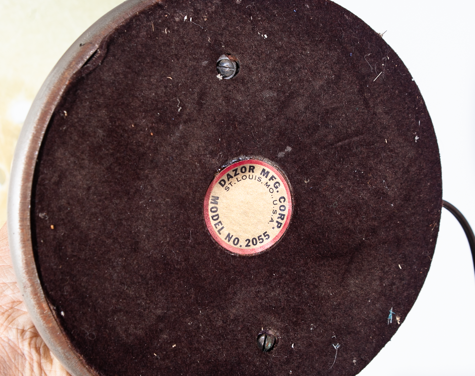 Mid Century Modern Table Lamp Dazor 2055 Fiberglass Working Lighting Light Grey - Image 2