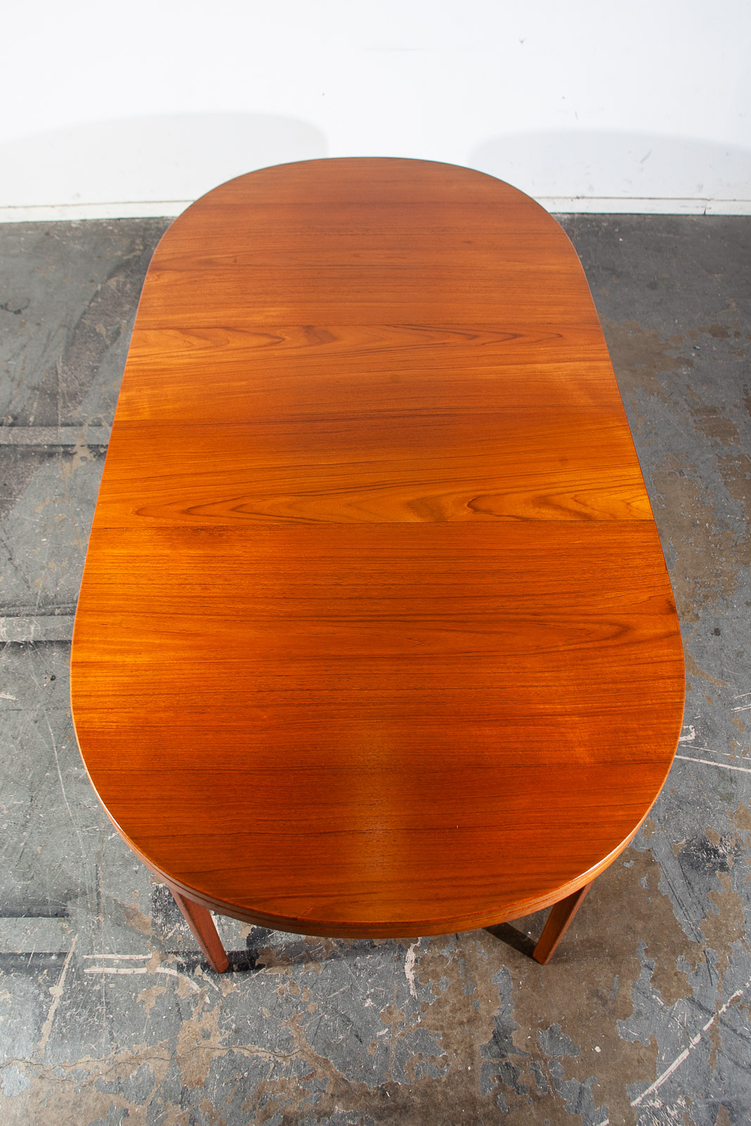 Mid Century Danish Modern Dining Table Teak Skaraborgs Sweden Extension Leaf x2 Large 100 In. - Image 2