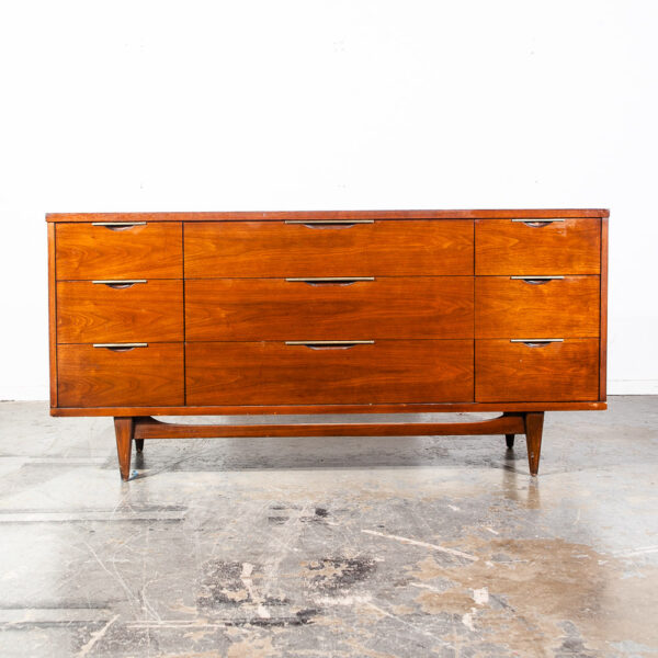 Mid Century Modern Dresser Credenza Kent Coffey Tableau 9 Drawer Vintage Danish - Image 2