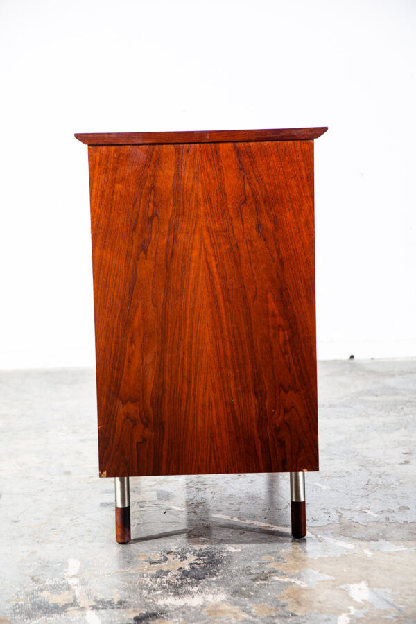 Mid Century Danish Modern Credenza Media Cabinet Arne Vodder Sibast Teak Hutch - Image 5