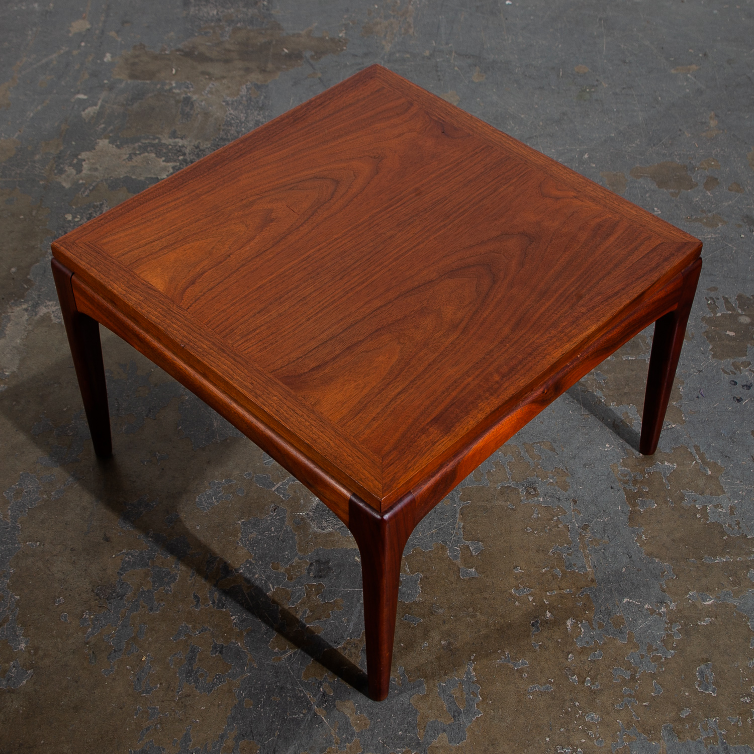 Mid Century Modern End Tables Side Lane Square Walnut Low Cube Nightstands Mcm - Image 10