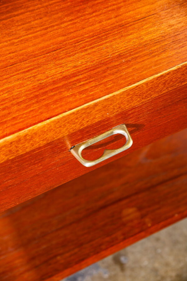 Mid Century Danish Modern Nightstand End Side Table Teak Oak Restored Mogensen - Image 6