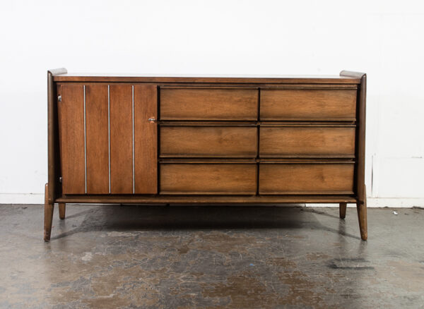 Mid century Modern Dresser Credenza United furniture 9 drawer Vintage Danish Mcm - Image 2