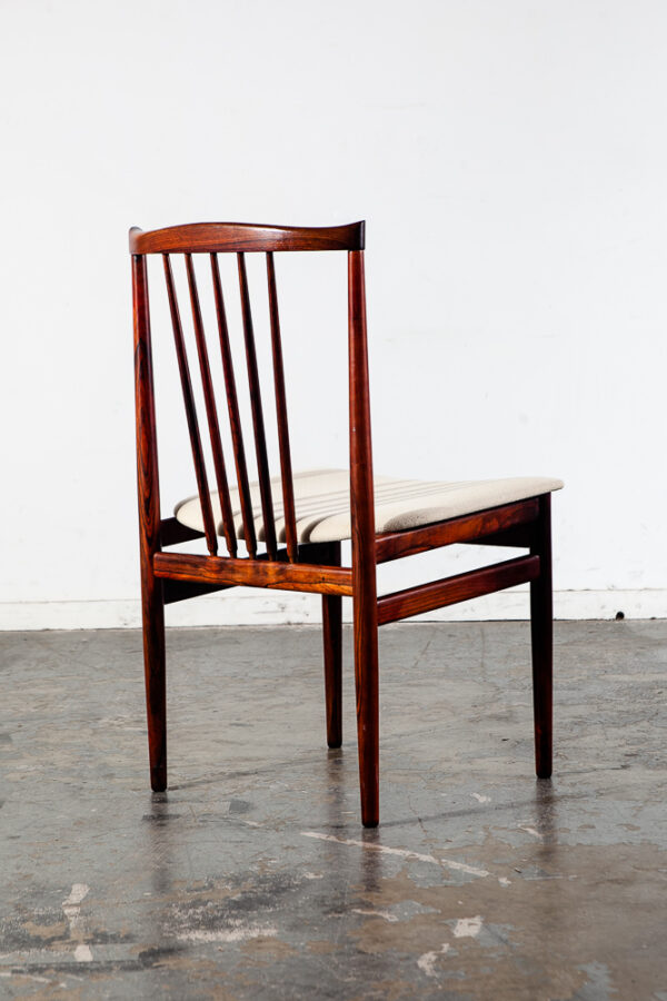Mid Century Danish Modern Dining Chairs 6 Henning Sørensen Brazilian Rosewood - Image 11