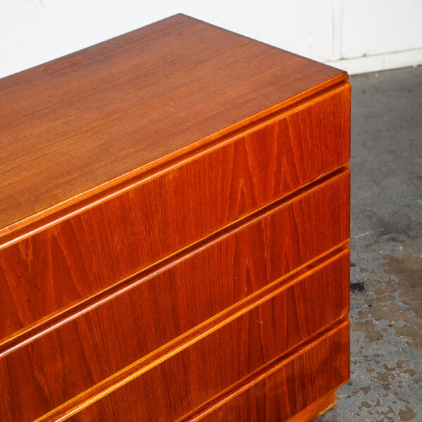 Mid Century Danish Modern Dresser Low Solid Teak Komfort Denmark 8 Drawer Vintage MCM Large Wide - Image 10